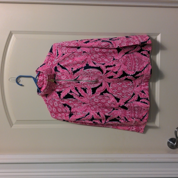 Lilly Pulitzer Tops - Lilly Pulitzer Skipper popover small Coco Safari